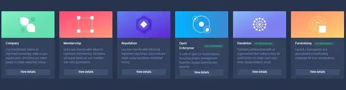 Aragon DAO 模板