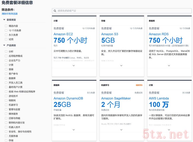 亚马逊云AWS海外区和中国区域免费套餐申请区别 - 第2张